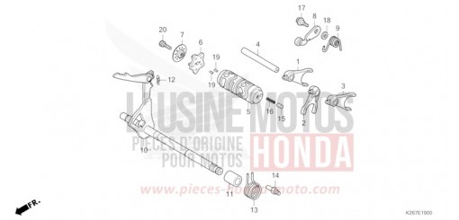 GEARSHIFT DRUM MSX125AP de 2023